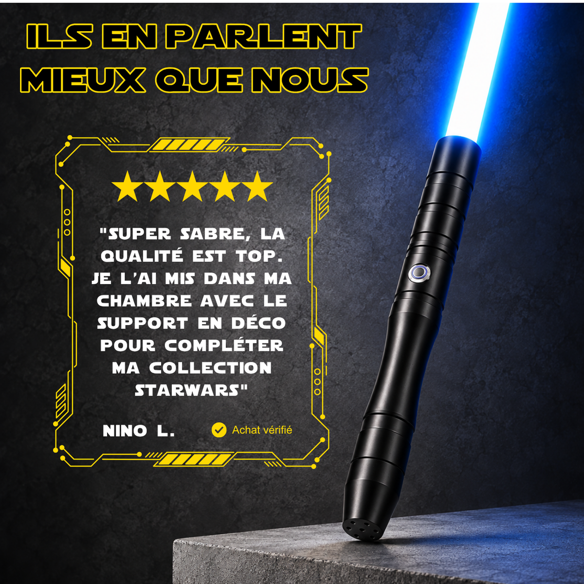 Sabre Laser Jedi – Manches Colorés
